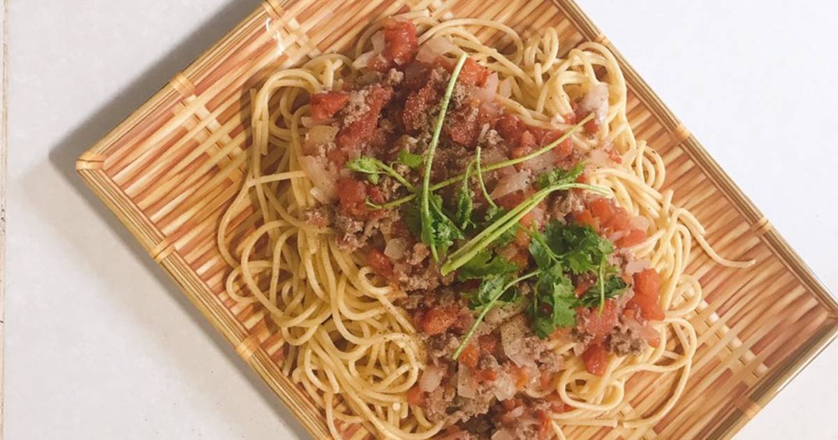 Mì ý sốt bò bằm