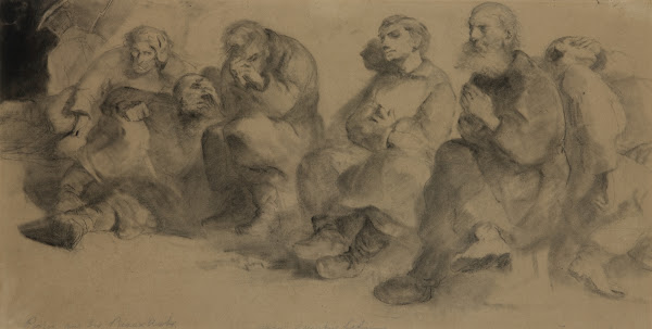 Study for the painting titled Sunday in the mine 1877
