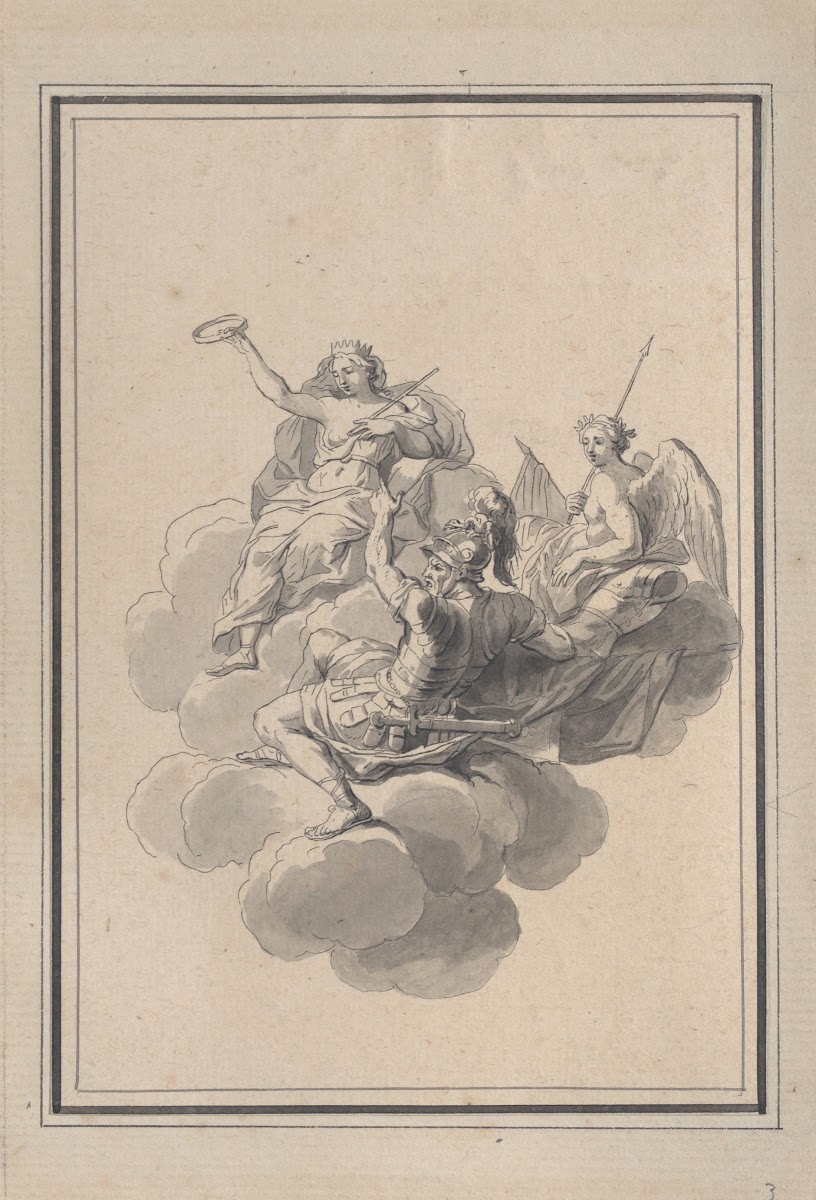 Vignette from the Galerie des Glaces Versailles early 18th century