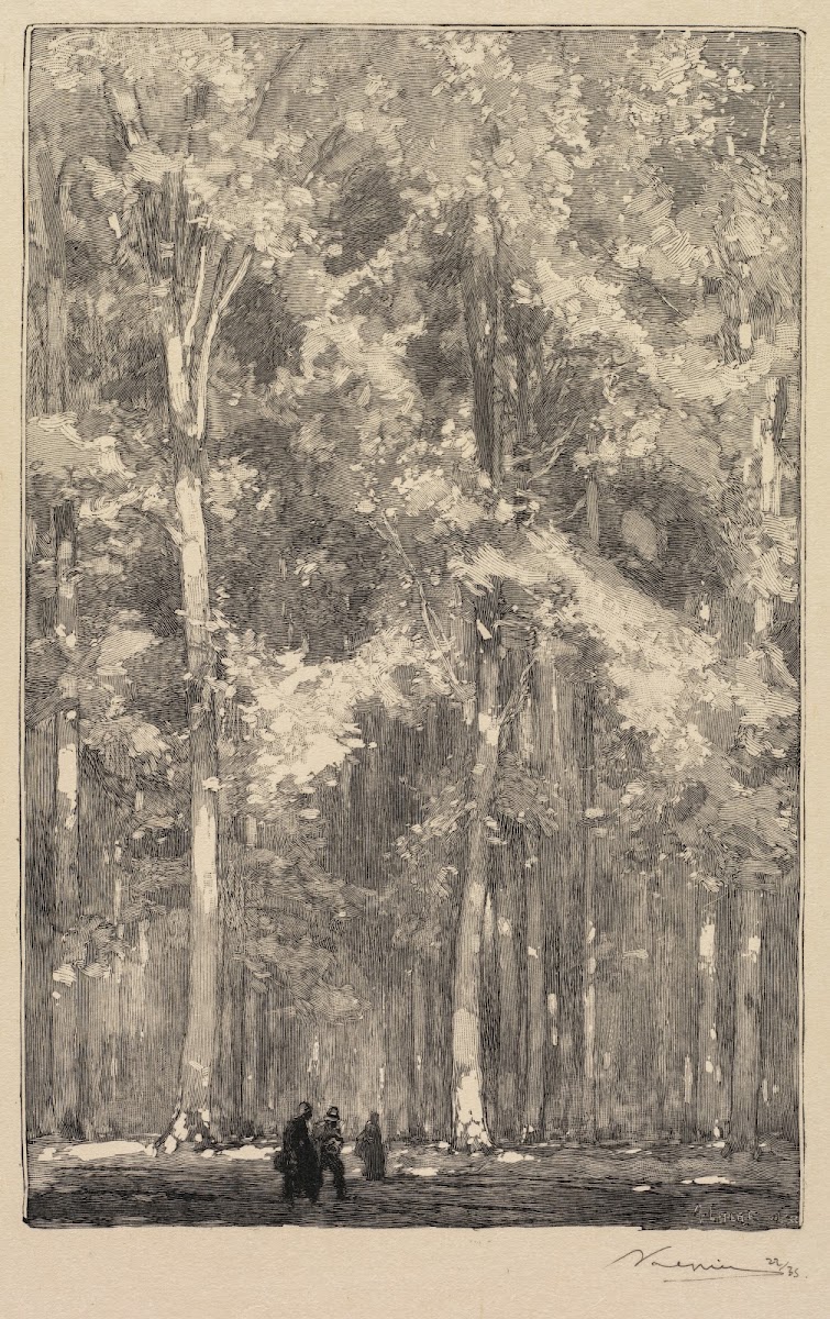 Morning Crossroads of the Route of the Forts de Marlotte 1890