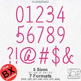 Stitch photo 5 of the Zen Loop Embroidery Font embroidery design