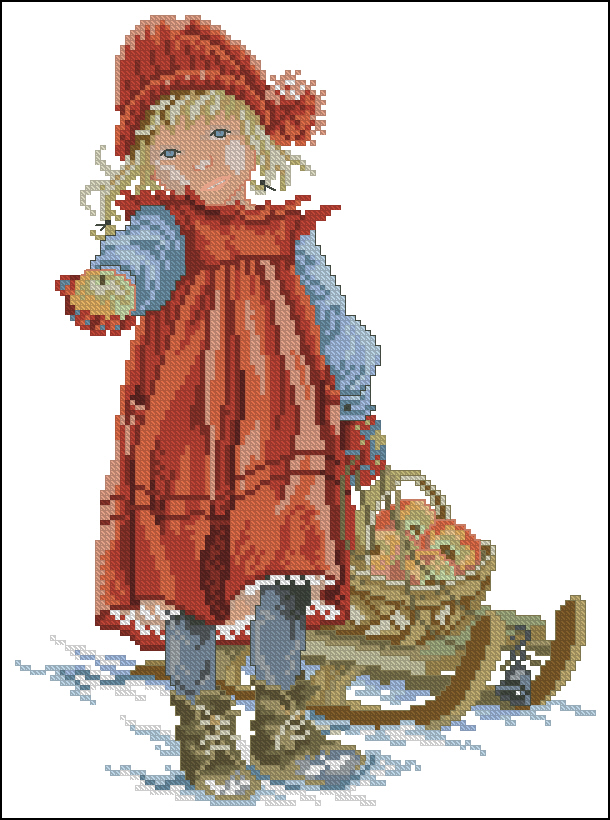 CMP ER12966 Girl With Apple