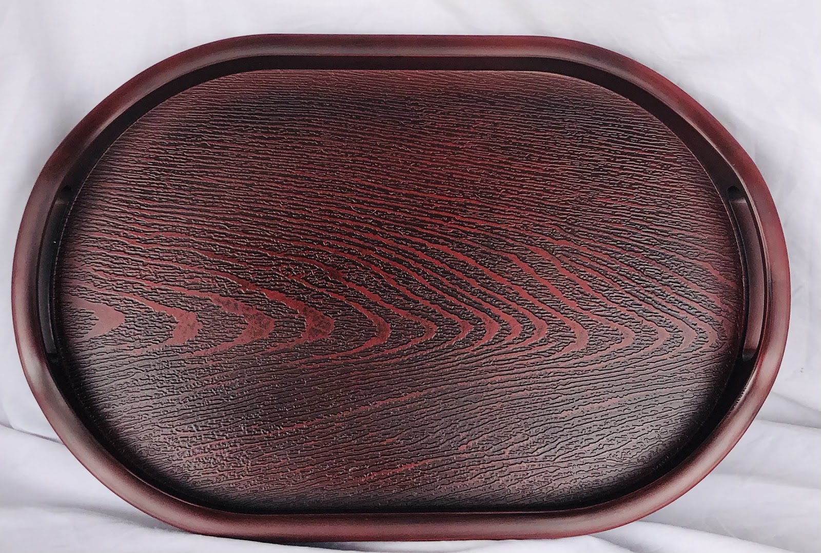 Red Copper Oval Tray (A1815) (37x24cm)
