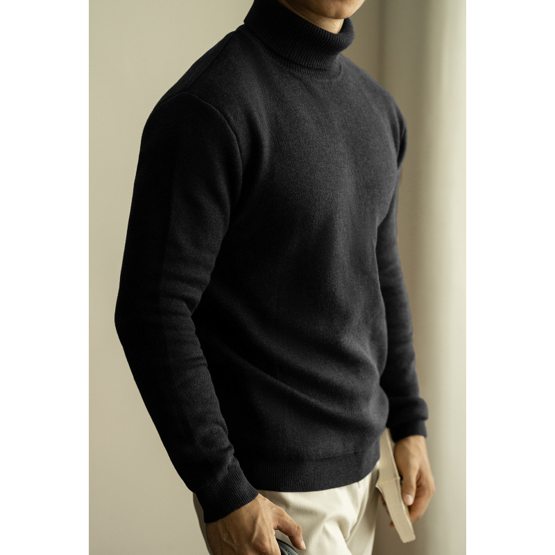 Herren-Strickpullover, Rundhals, langärmelig, wärmend