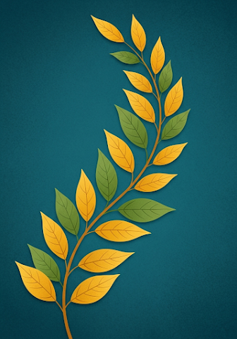 Branch with Yellow Leaves