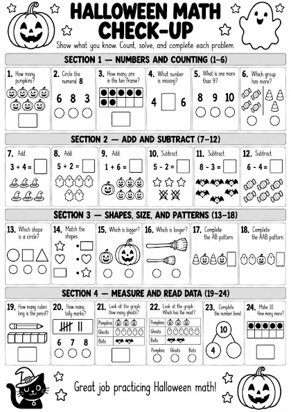 Halloween Math Check-Up