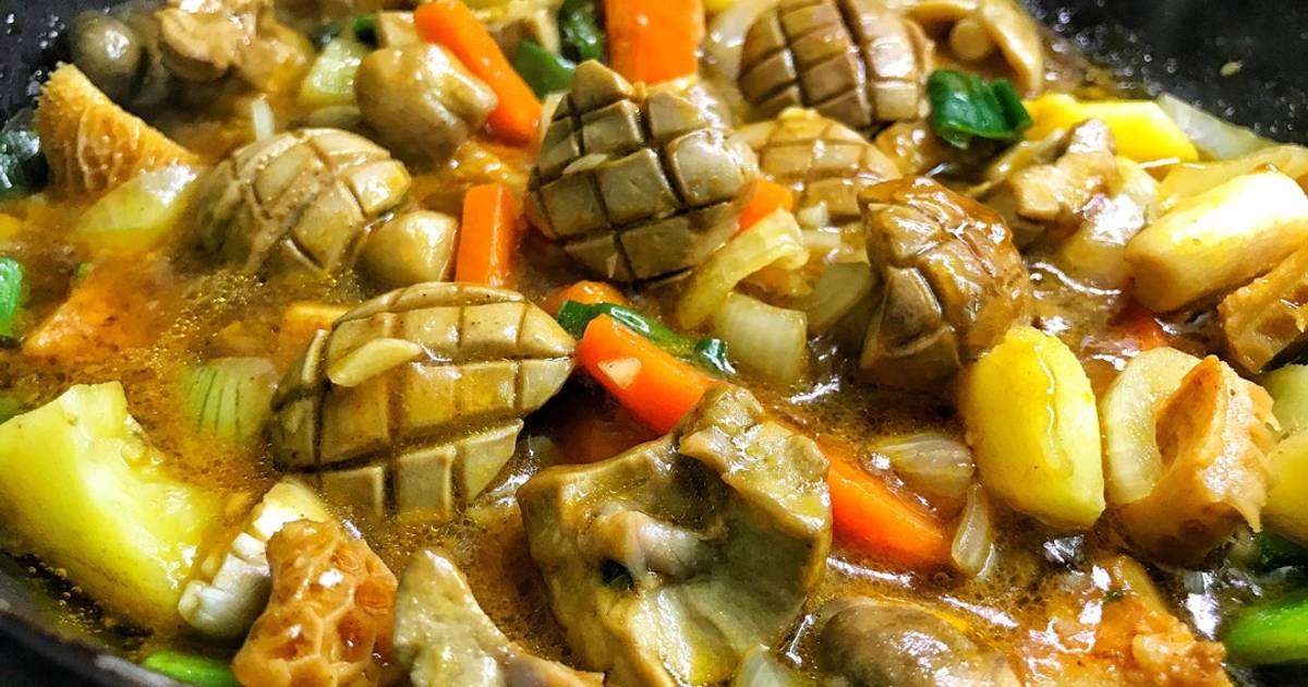 Cật heo xào rau củ