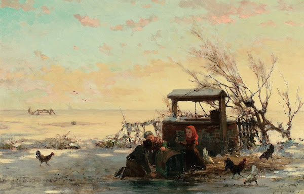 Winter Farm Scene 1881