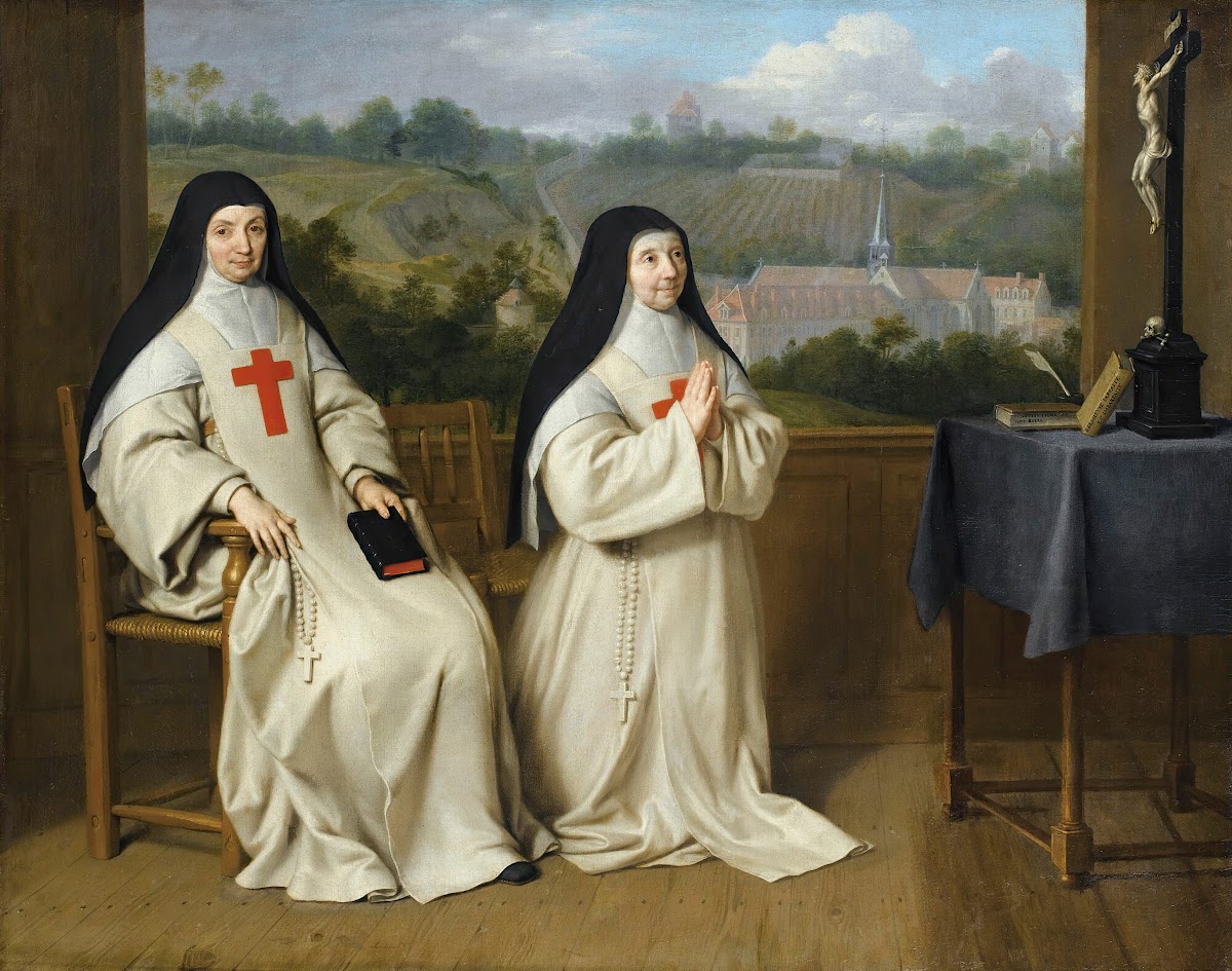 Portrait of mother Agnes and sister Angélique from the abbey of Port Royal des C