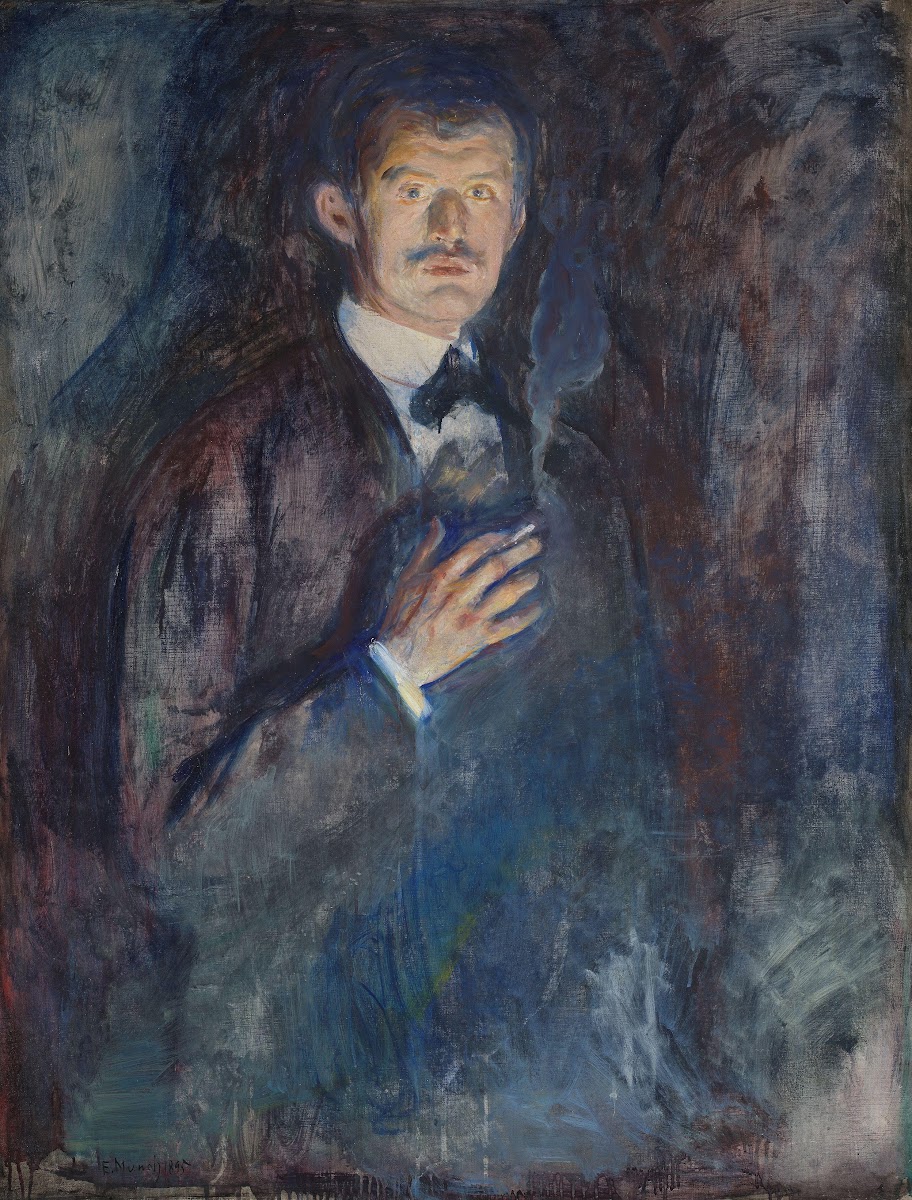 Self Portrait with Cigarette 1895