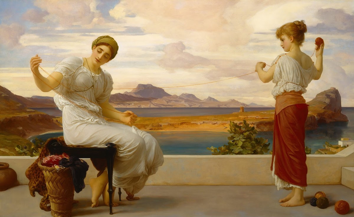 Winding the skein 1878