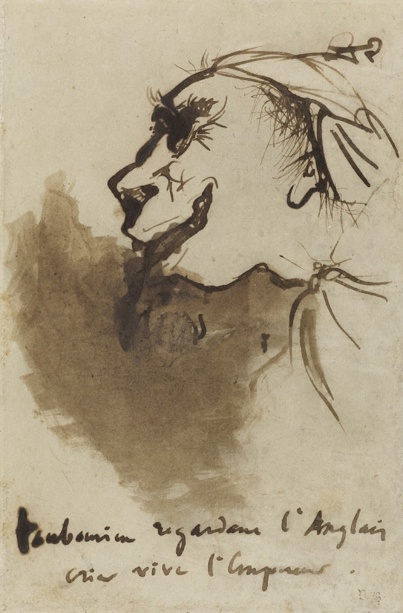 Faubourien regardant l Anglais crier vive lEmpereur 1864 1869