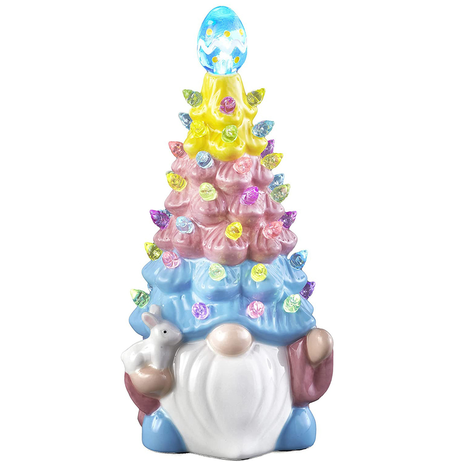 Illuminated Gnome Figure made of Resin