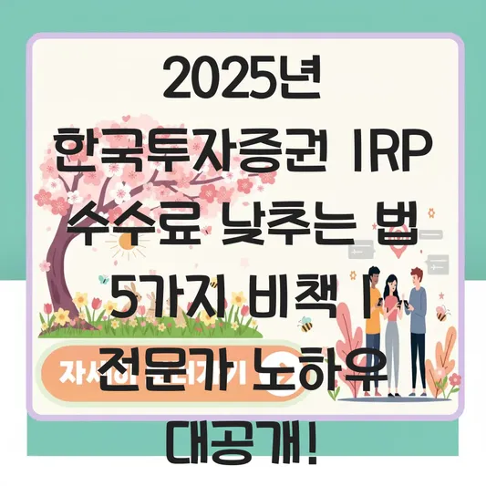 한국투자증권 IRP 수수료 낮추는 법 대표 이미지