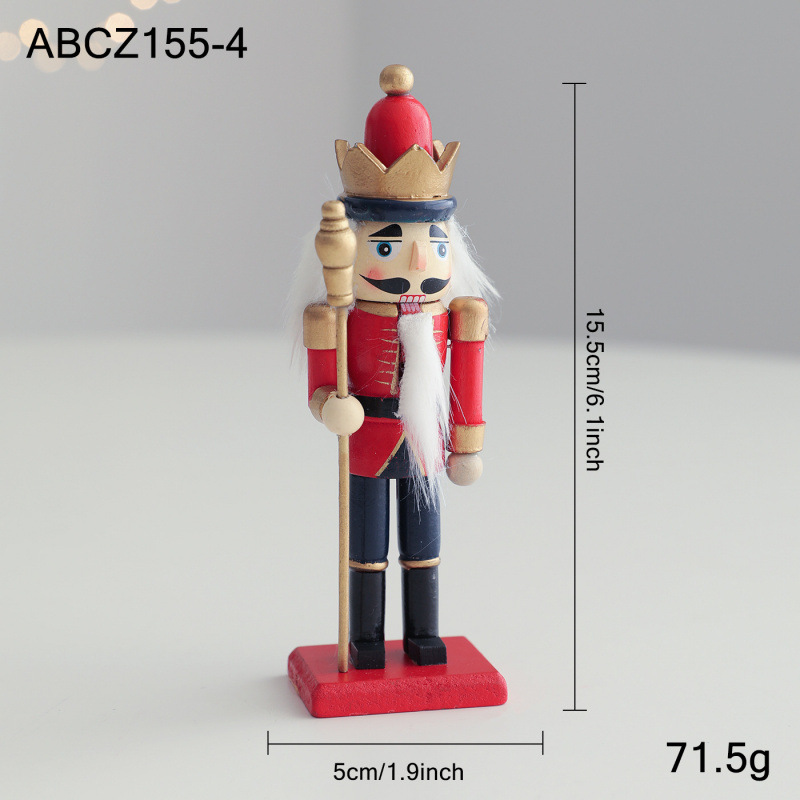 Holz-Nussknacker-Figur für weihnachtliche Tischdekoration