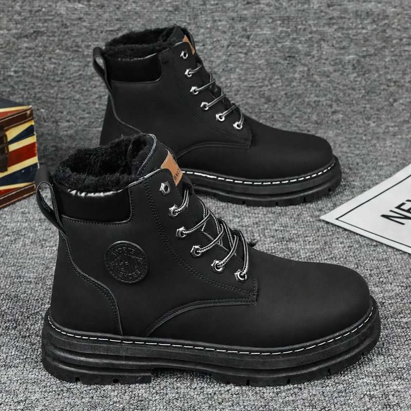 Men's boots, insulated, ankle-high, winter