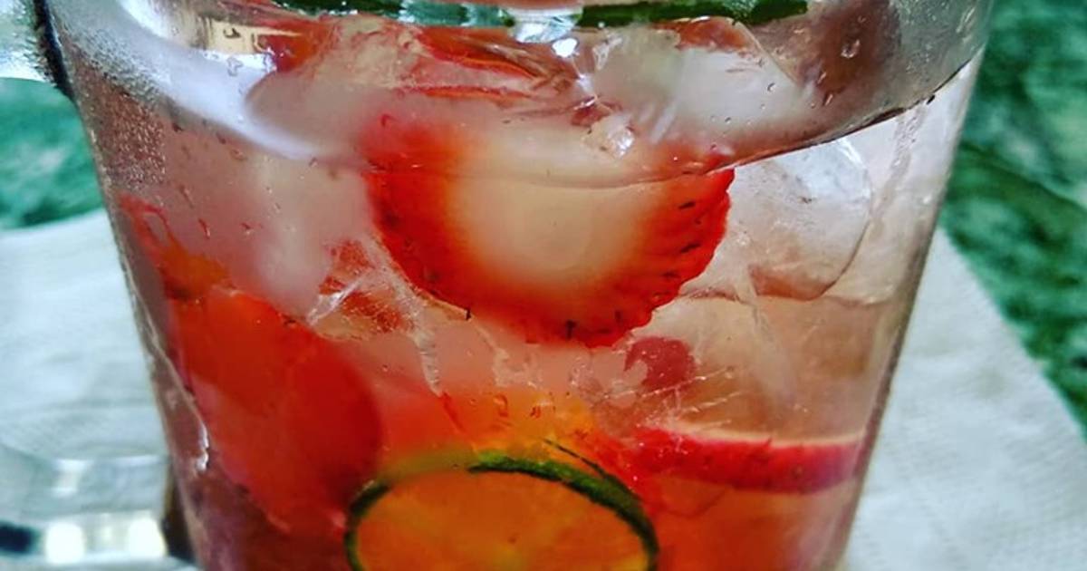 🌿🍓 Nước dâu chanh bạc hà 😍🍋