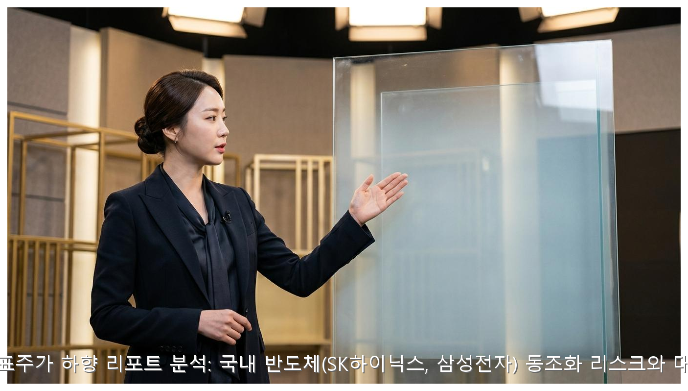 마이크론 목표주가 하향 리포트 분석: 국내 반도체(SK하이닉스, 삼성전자) 동조화 리스크와 대응 시나리오 핵심 안내 및 분석 인포그래픽 (4)