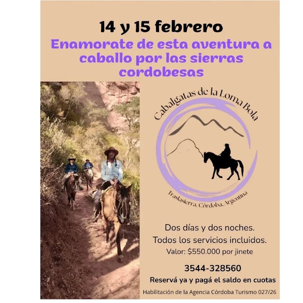 Enamorate de esta aventura a caballo por las sierras cordobesas