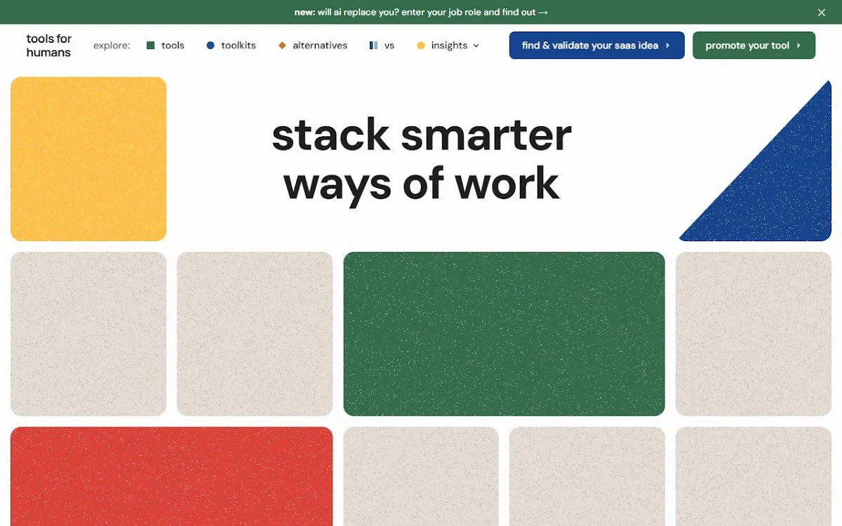 Captura de Tools for Humans