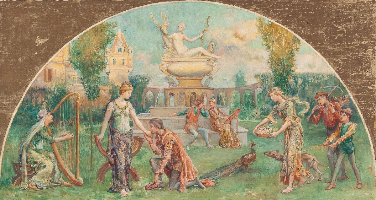 The Garden of Diana circa 1906