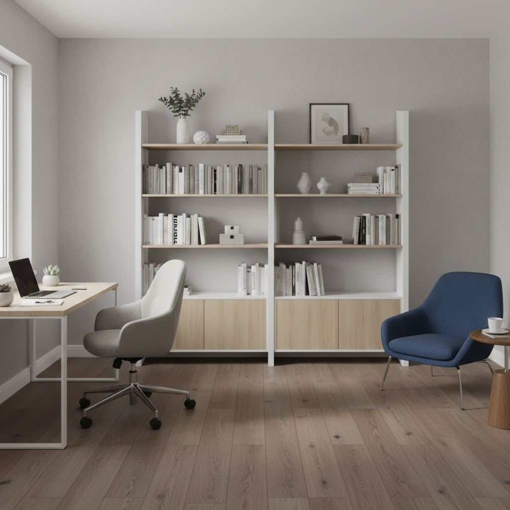 RADAR Color Medium Display Shelf With Four-Door Bottom Cabinet