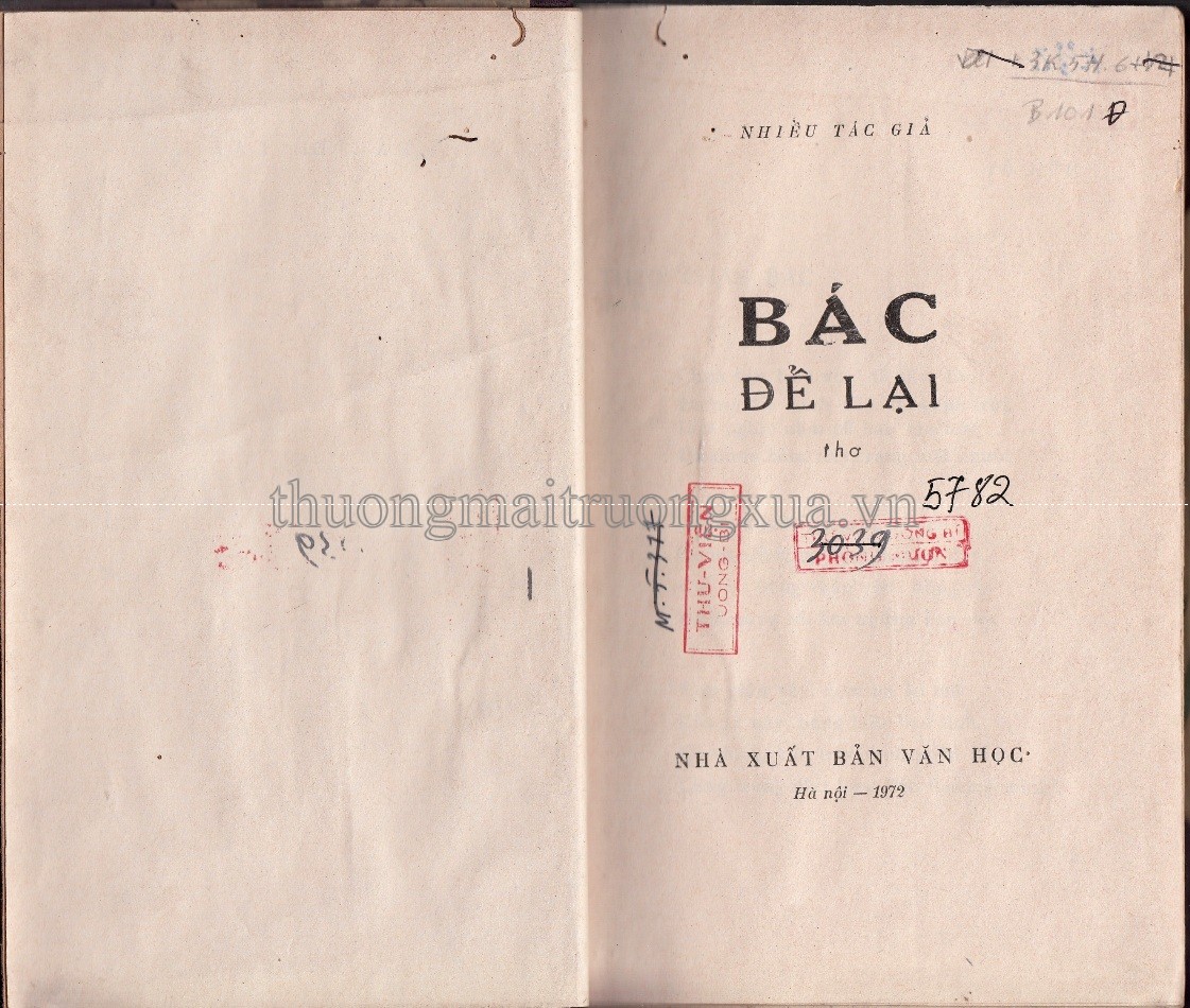Bác để lại (Tập thơ - 1972) - Trang 2