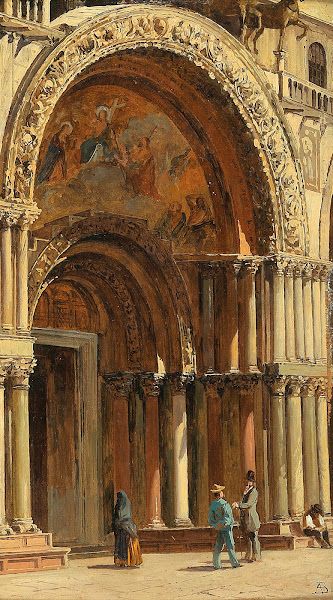 Venice the Entrance to St Marks Basilica