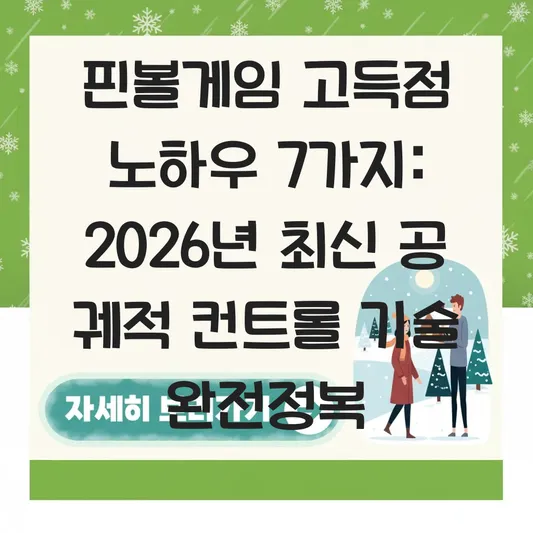 핀볼게임 고득점 노하우 및 보너스 점수 획득을 위한 공 궤적 컨트롤 기술 대표 이미지