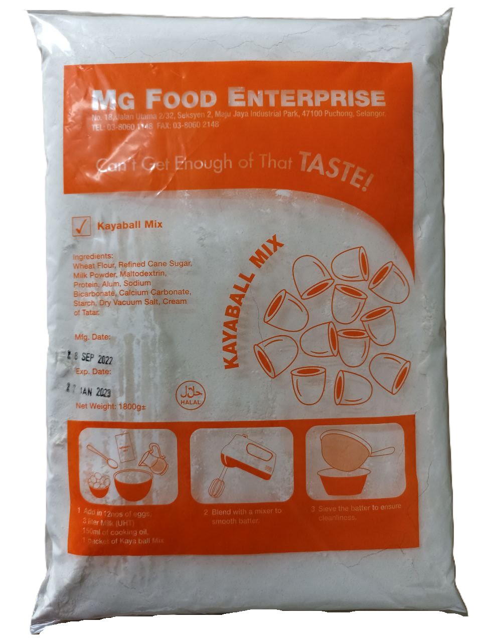 Kaya Ball Mix (Mg) 1.7Kg X 12Pkt/Ctn