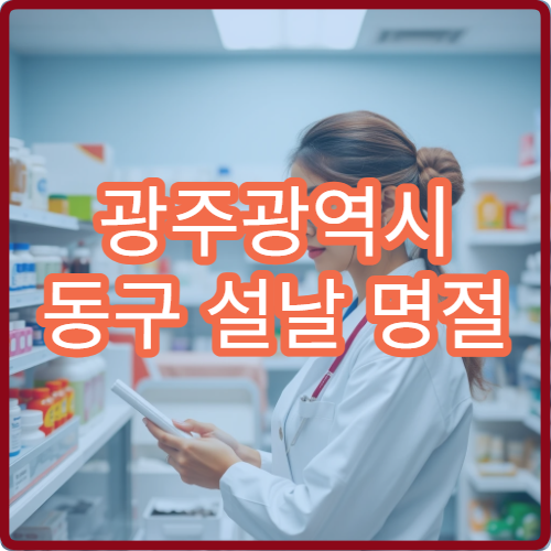 광주광역시 동구 설날 명절 응급병원 연휴 진료 중인 곳 찾기