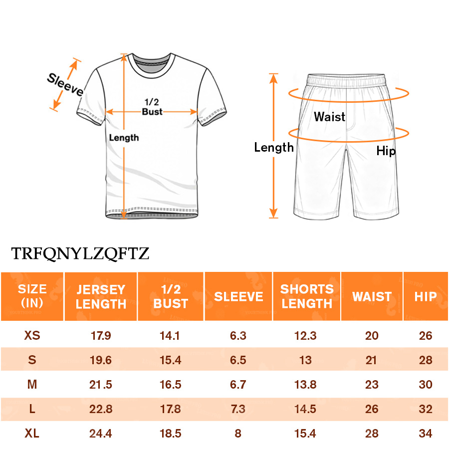 AOP TRF Youth Crew Neck Soccer Jersey Set