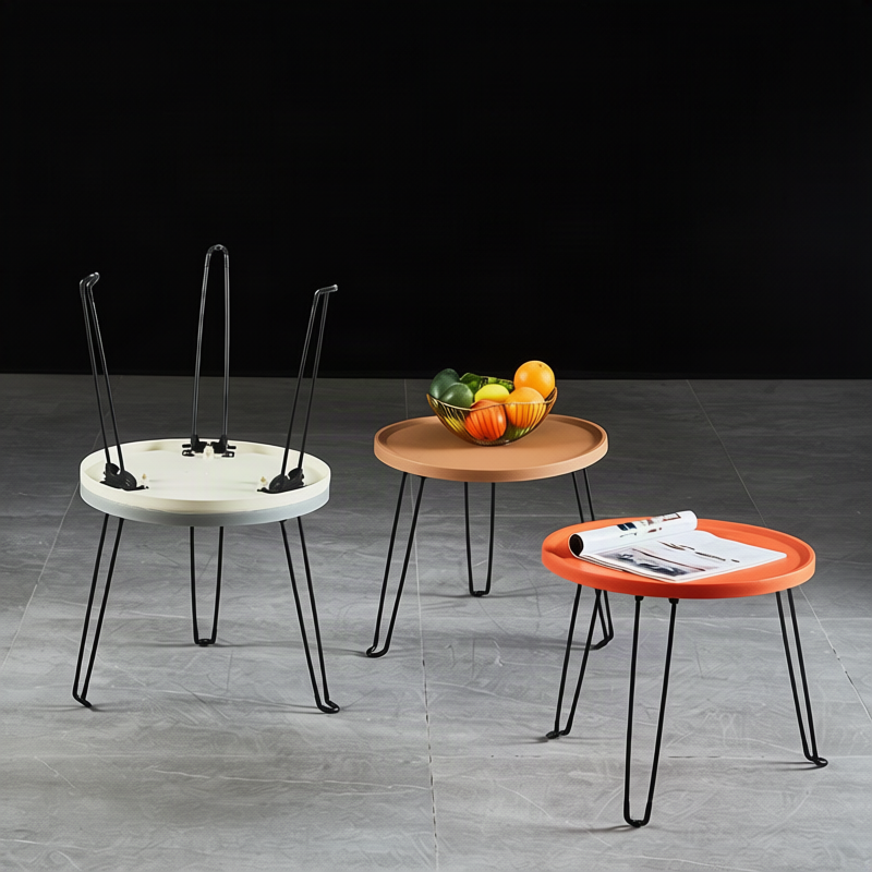 Klappbarer Beistelltisch, rund, Ø 45,5 × 40 cm, Modell H-262