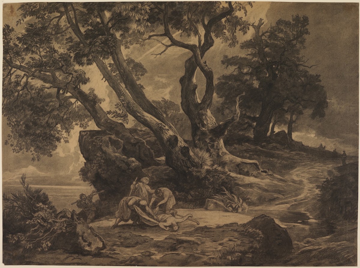 Der Überfall auf den Wanderer ca 1855