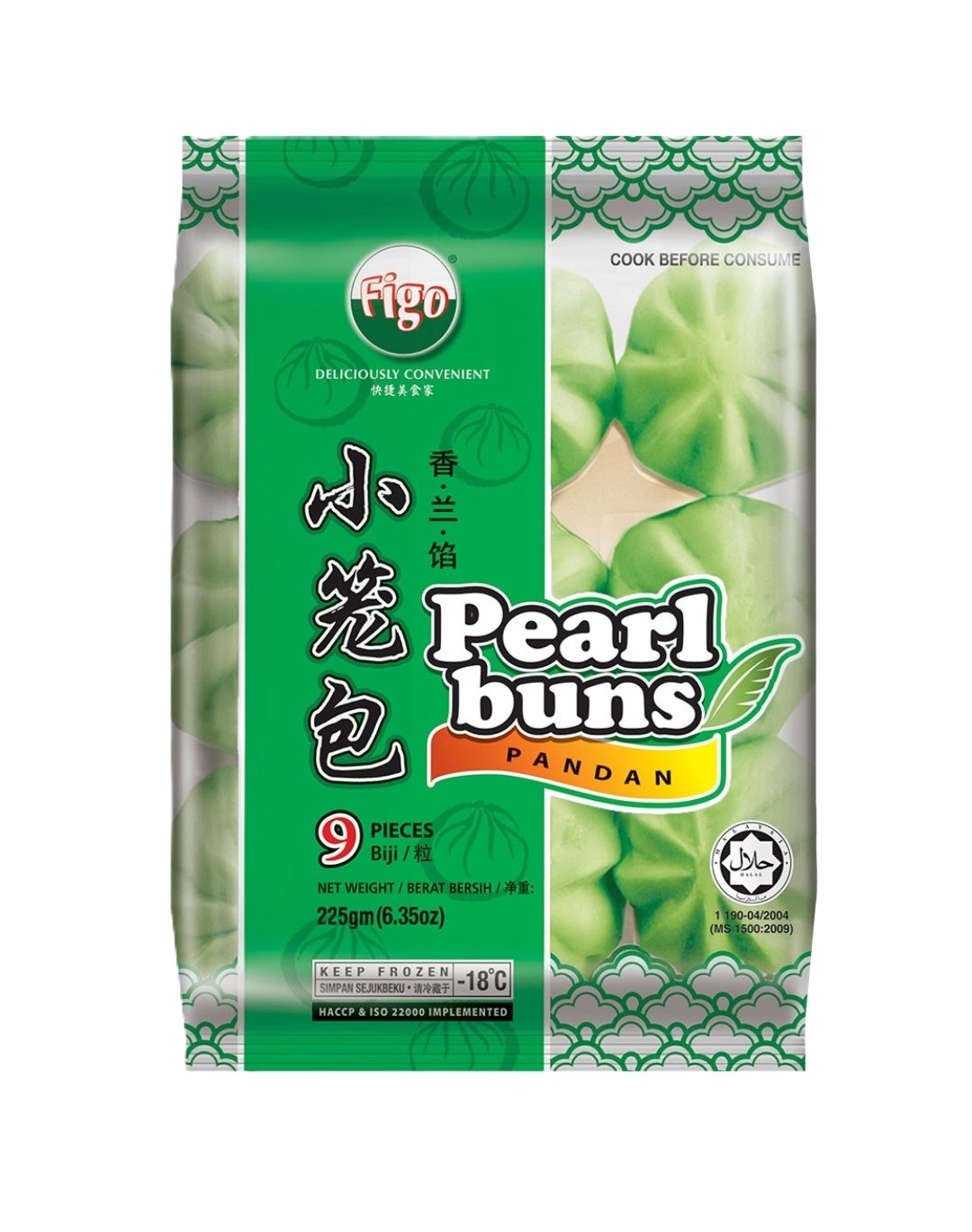 Figo Pearl Buns Pandan