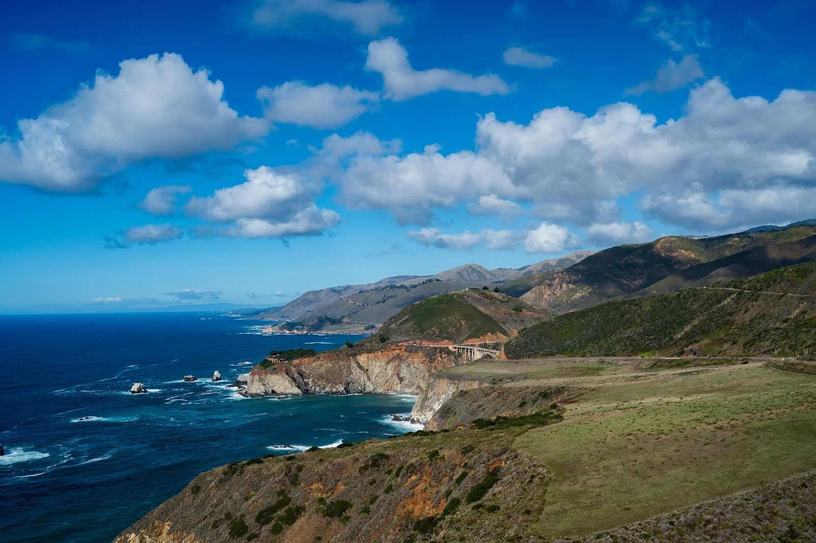 Coastal Cliffs Under Blue Sky - Landscape Photography 5K Wallpaper (6048x4024)