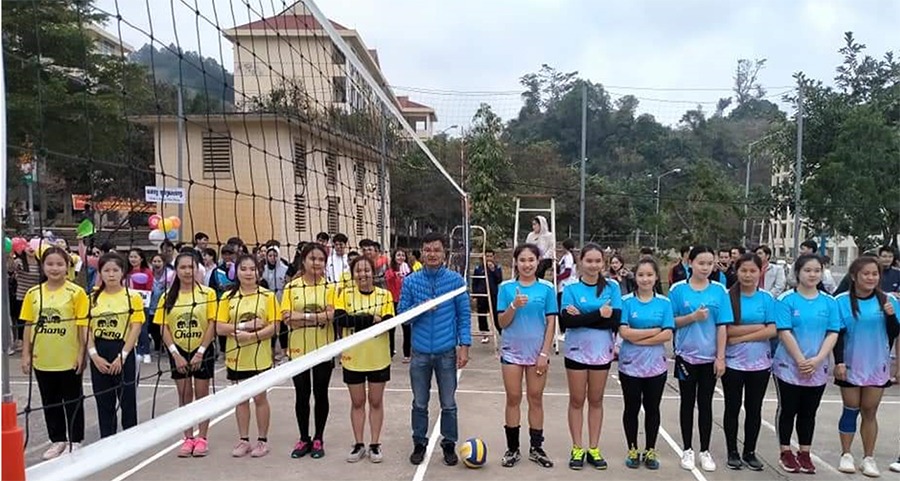 Giải Bóng chuyền chào mừng 45 năm Quốc khánh Nước CHDCND Lào tại Trường Đại học Tây Bắc