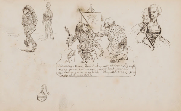Karikatuur van de schilderkunst 1880