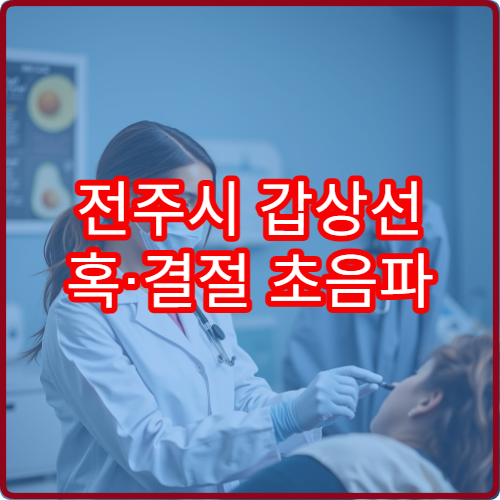 전주시 갑상선 혹·결절 초음파 검사와 추가 정밀 진단 가능한 병원 안내