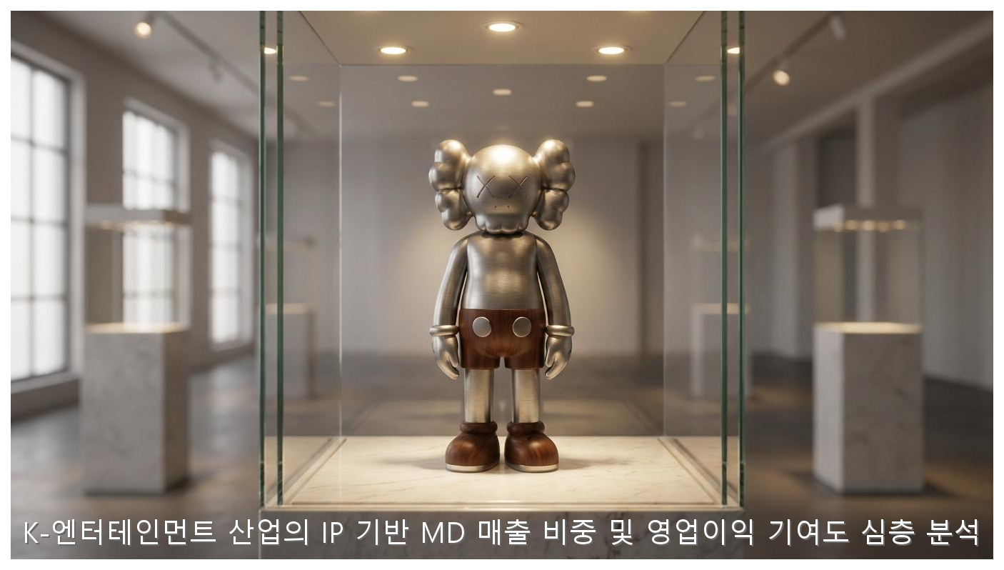 K-엔터테인먼트 산업의 IP 기반 MD 매출 비중 및 영업이익 기여도 심층 분석 핵심 안내 및 분석 인포그래픽 (5)