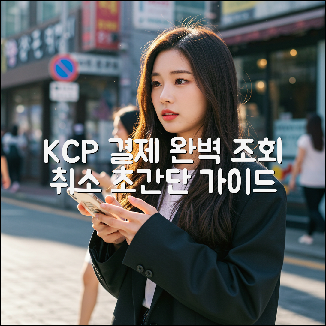 KCP 결제 2가지 조회 & 취소 완벽 가이드