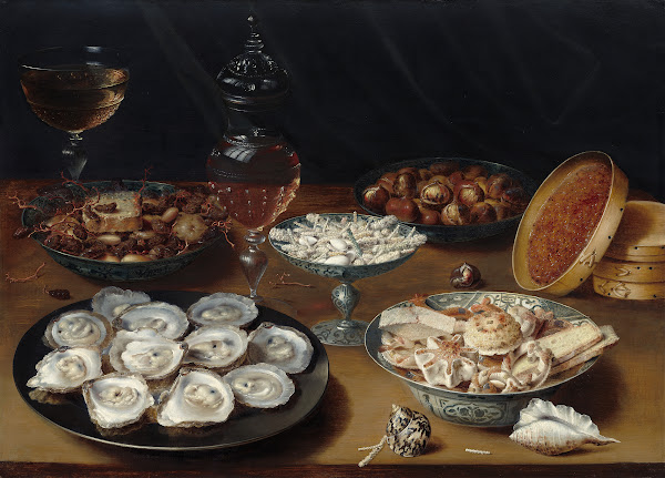 Dishes with OystersFruit and Wine c 1620 1625