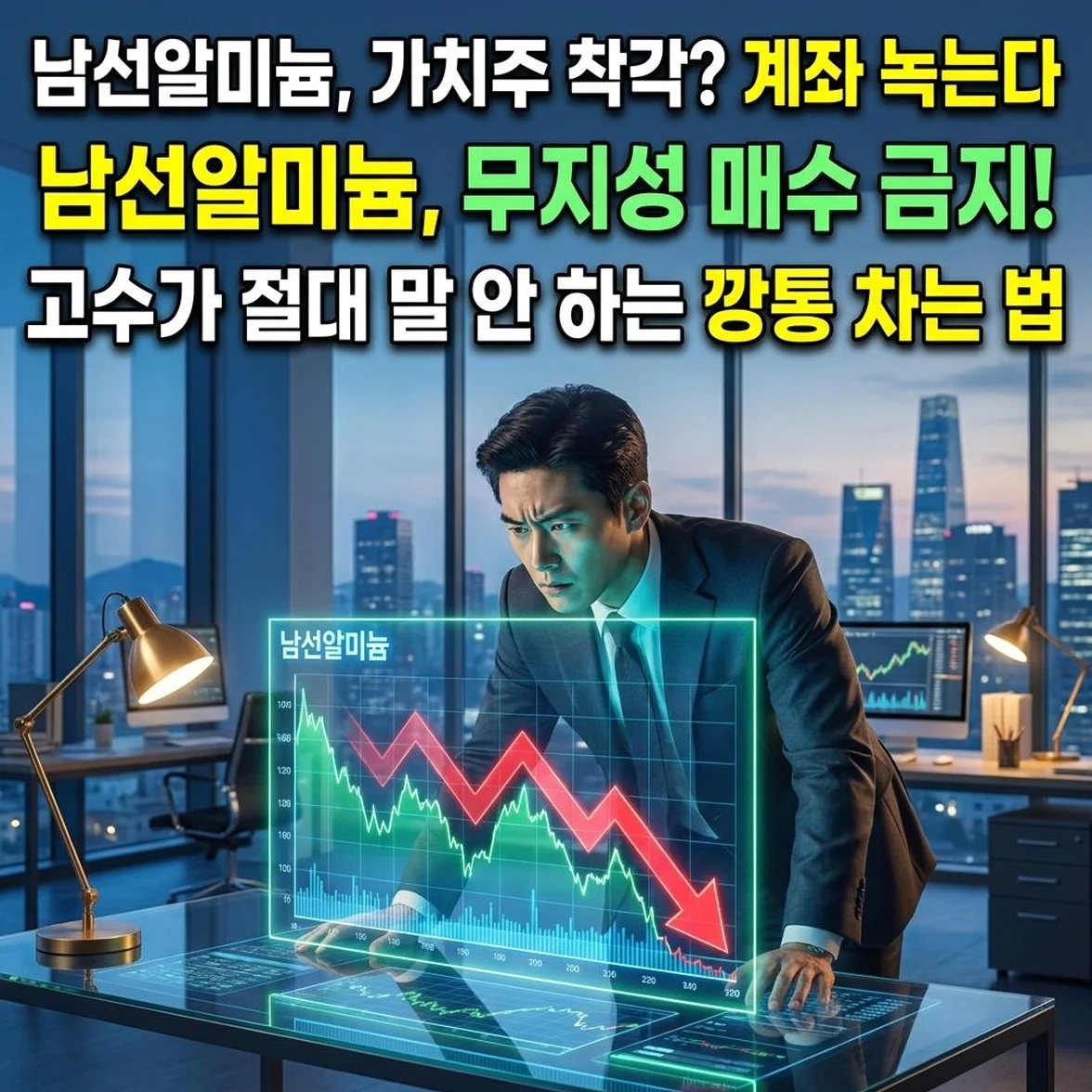 남선알미늄, 배당 수익률 0%인데 가치주로 착각하면 '계좌 녹아내리는' 진짜 이유