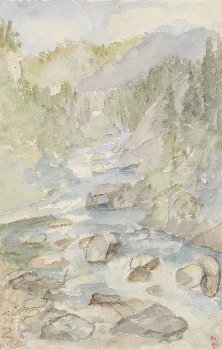 Berglandschap met beek 1834   1911