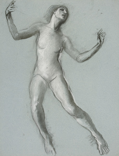 Study for figure of 12 noon in The Hours mural at the state capitol building in