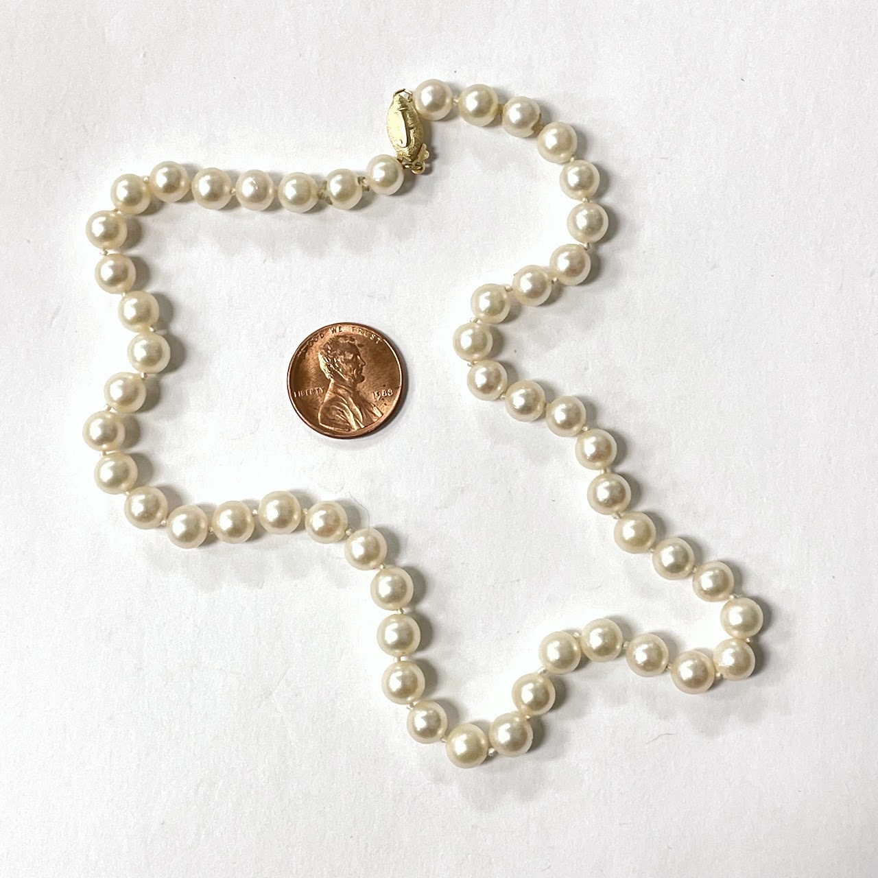 Pearl & 14K Gold Strand Necklace