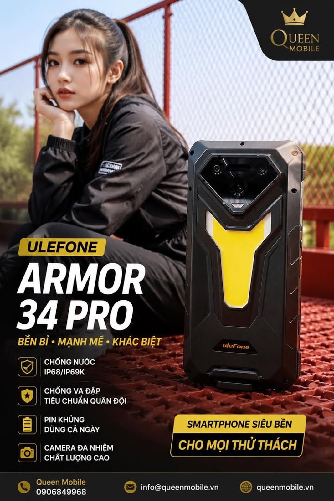 Ulefone Armor 34 Pro is revealed with a super aggressive design for backpackers and harsh workers