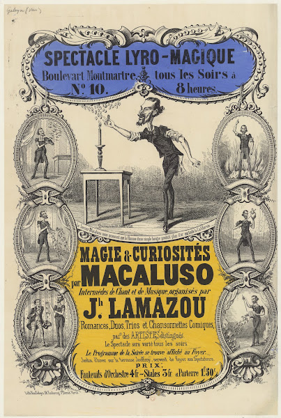 Spectacle lyro magique Boulevart sic Montmartre n10 tous les soirs Magie  curios