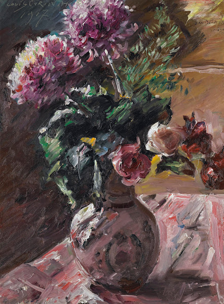 Chrysanthemen Und Rosen Im Krug Chrysanthemums And Roses In A Pitcher 1917