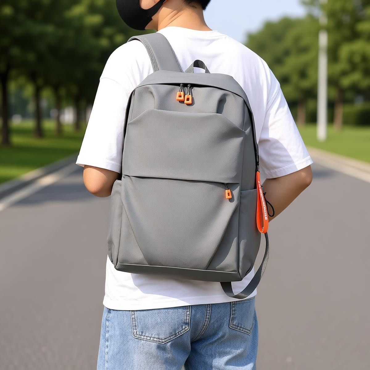 Backpack, PVC, up to 14 inches, breathable